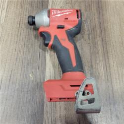 AS-IS Milwaukee M18 18V Lithium-Ion Brushless Cordless 1/4 in. Impact Driver Kit with Two 2.0 Ah Batteries and Charger