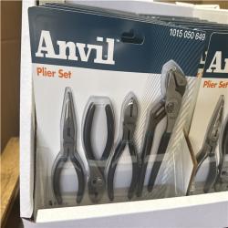 CALIFORNIA LIKE NEW ANVIL 4PC PLIER SET 36 UNITS