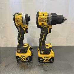 AS-IS - DEWALT 20V MAX XR Hammer Drill and ATOMIC Impact Driver 2 Tool Cordless Combo Kit