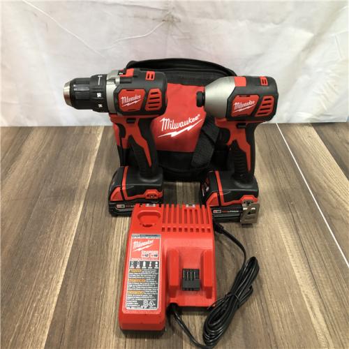 AS-IS Milwaukee 18V Lithium-Ion Cordless Drill Driver/Impact Driver Combo Kit