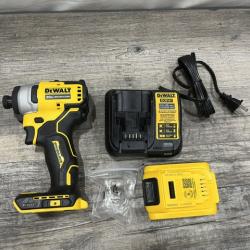 AS-IS DEWALT Atomic 20V Max Lithium-Ion Brushless Cordless Compact 1/4 in. Impact Driver Kit