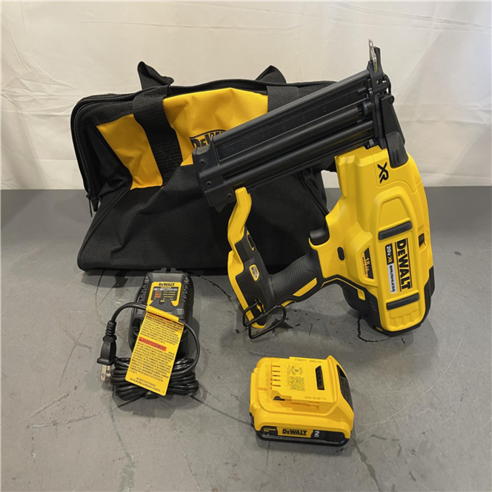 AS-IS - DEWALT 20V MAX XR Lithium-Ion 2-1/8 in. 18-Gauge Electric Cordless Brad Nailer Kit