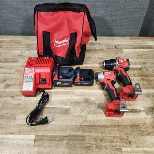 HOUSTON LOCATION - AS - IS Milwaukee 2 Tool Combo Kit W/ (2) Battery & Charger
