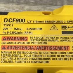 AS-IS  DEWALT 20V MAX Lithium-Ion Cordless 1/2 in. Impact Wrench Kit