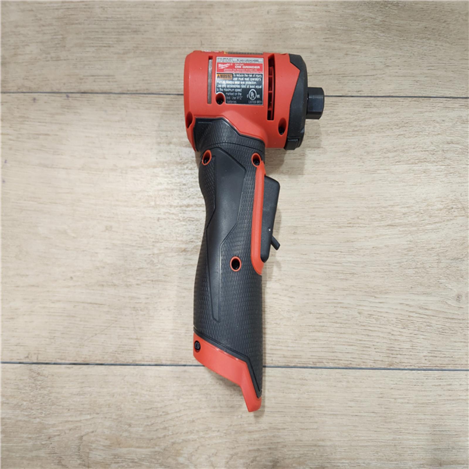AS-IS- Milwaukee  FUEL 12V Lithium-Ion Brushless Cordless 1/4 in. Right Angle Die Grinder (Tool-Only)