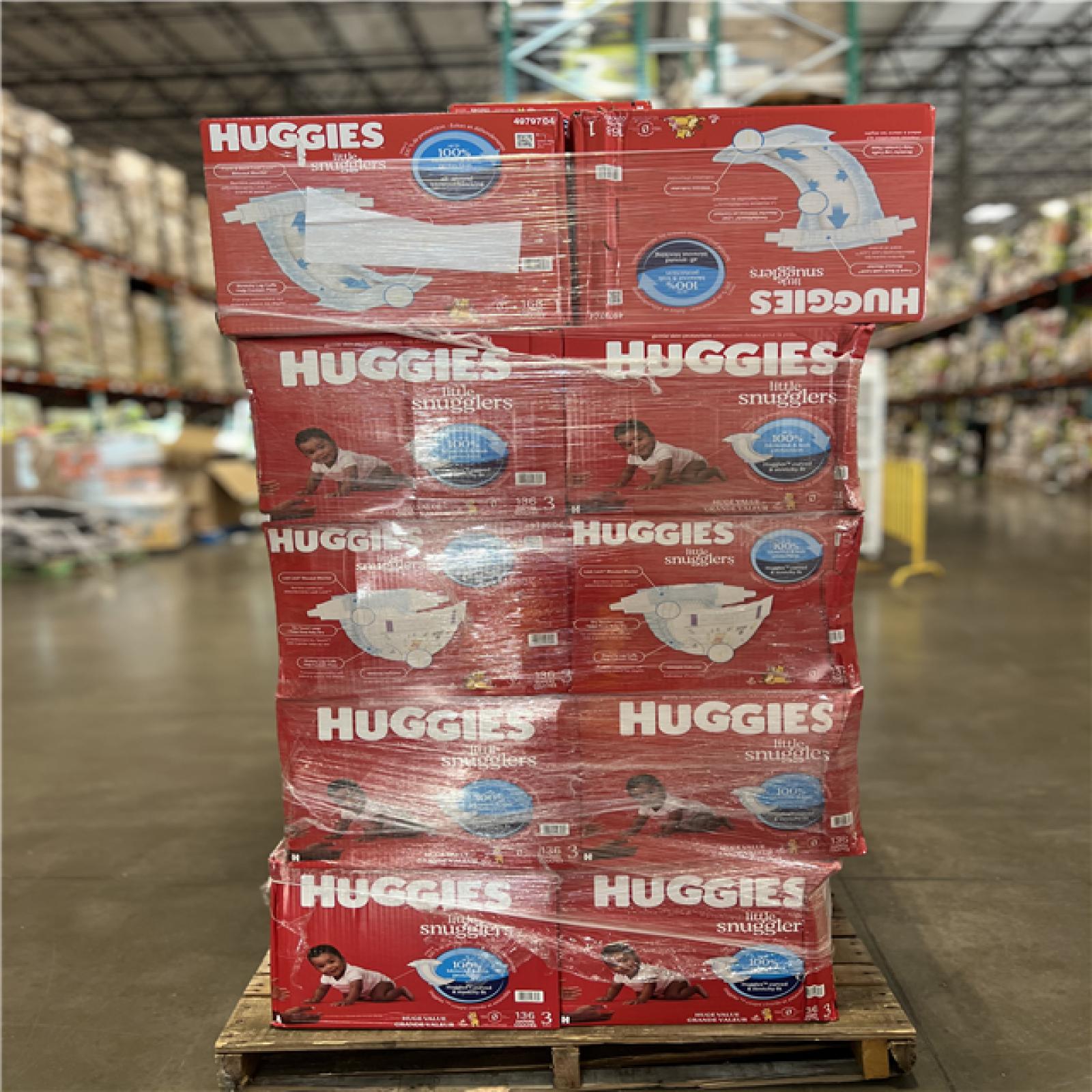 DALLAS LOCATION - MIXED HUGGIES PALLET -(50 UNITS)