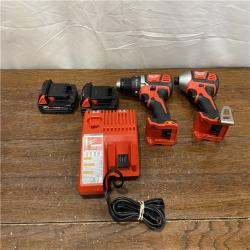 SA-IS Milwaukee M18 18V Cordless Brushed 2 Tool Drill/Driver and Impact Driver Kit