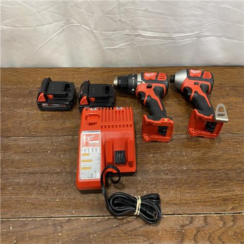 SA-IS Milwaukee M18 18V Cordless Brushed 2 Tool Drill/Driver and Impact Driver Kit