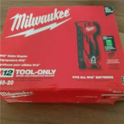 CALIFORNIA AS-IS MILWAUKEE M12 CABLE STAPLER (TOOL ONLY)