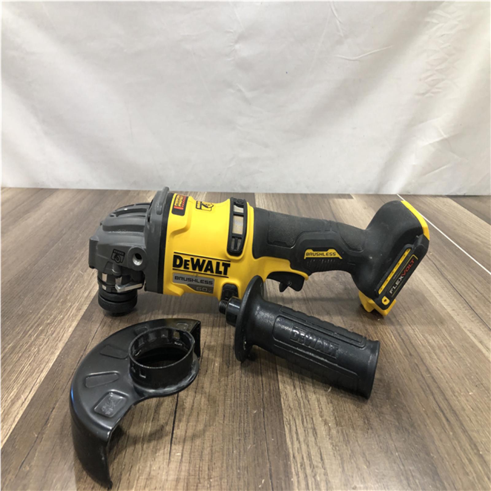 AS-IS DEWALT FLEXVOLT 60V MAX Cordless Brushless 4.5 in. to 6 in. Small Angle Grinder with Kickback Brake (Tool Only)