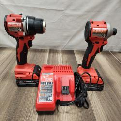 AS-IS- Milwaukee M18 Compact Brushless 2-Tool Combo Kit