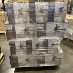 DALLAS LOCATION - Ellard 52 in. LED Indoor Matte Black Ceiling Fan with Light PALLET -(20 UNITS)
