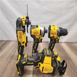 AS-IS- DeWalt 20V MAX ATOMIC Cordless Brushless 4-Tool Combo Kit