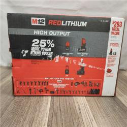 NEW- Milwaukee M12 12V Lithium-Ion XC High Output 5.0 Ah Battery Pack (2-Pack) Starter Kit with Charger