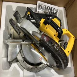 AS-IS  DEWALT 15 Amp Corded 10 in. Compound Single Bevel Miter Saw