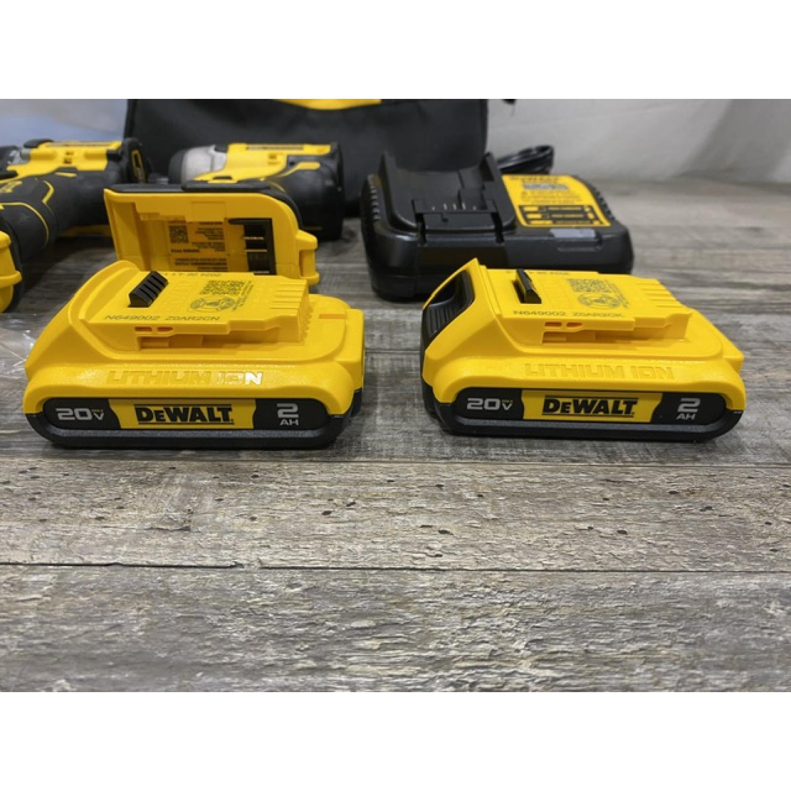 AS-IS DEWALT ATOMIC 20-Volt MAX Lithium-Ion Cordless (2-Tool) Combo Kit