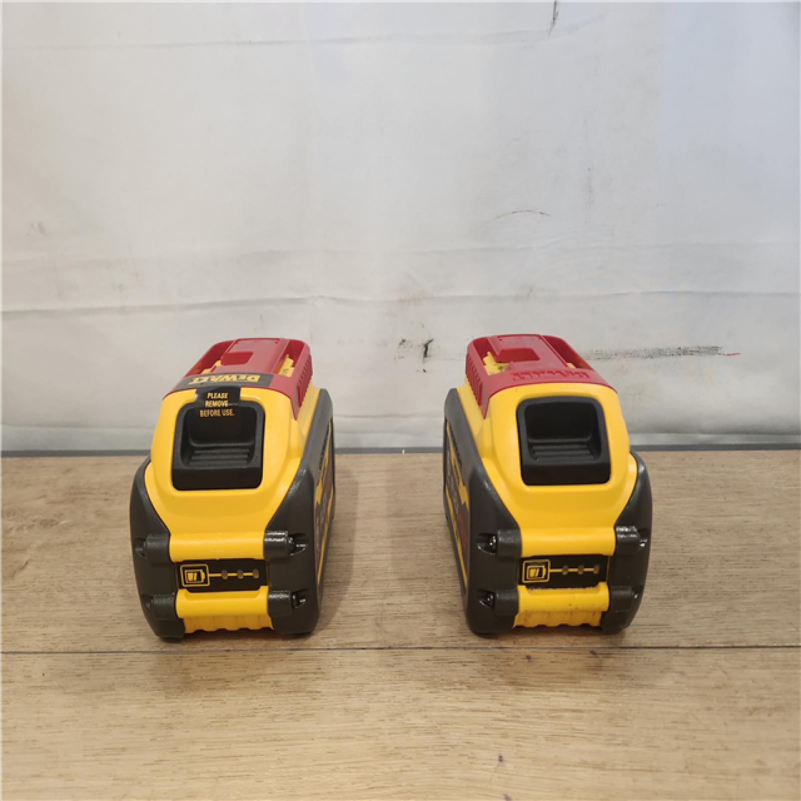 AS-IS- DEWALT FLEXVOLT 20V/60V MAX Lithium-Ion 6.0Ah Battery Pack (2 Pack)