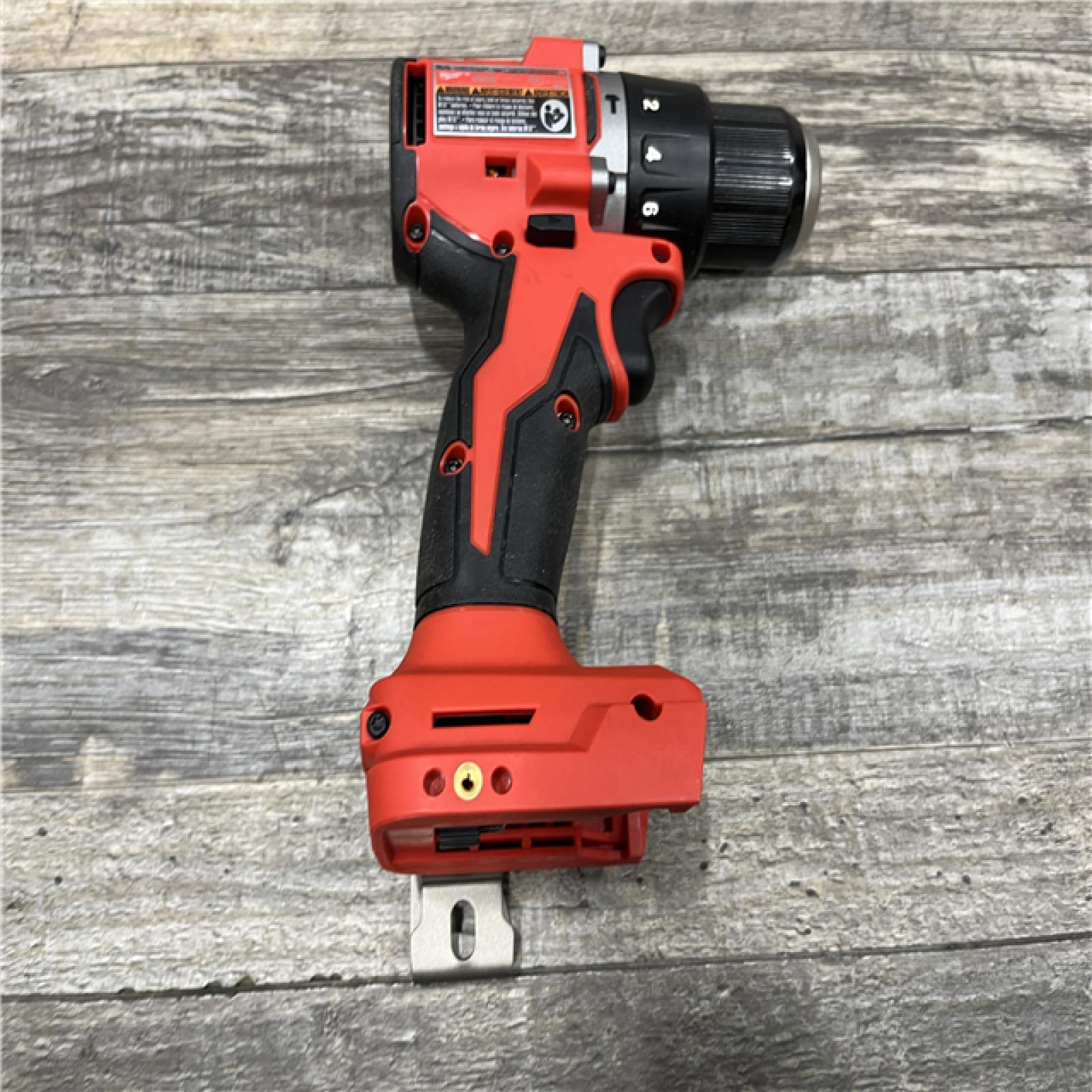AS-IS Milwaukee 18V Lithium-Ion Brushless Cordless 1/2 in. Compact Hammer Drill/Driver Kit