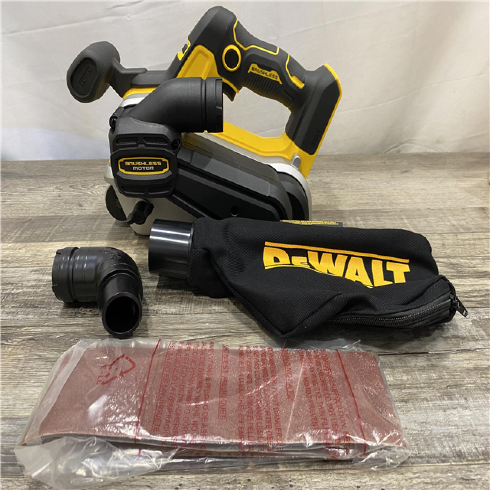 AS-IS DEWALT 20V MAX* XR Brushless Cordless Belt Sander (Tool-Only)