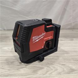 AS-IS MILWAUKEE 100 Ft. REDLITHIUM USB Green Rechargeable Cross Line Laser Level Kit