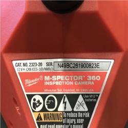 A-IS  Milwaukee 12V Lithium-Ion Cordless M-SPECTOR 360-Degree 4 ft. Inspection Camera Kit
