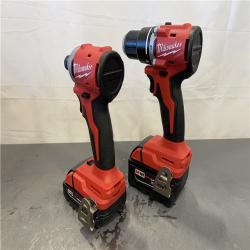 AS-IS - Milwaukee M18 18-Volt Lithium-Ion Brushless Cordless Compact Hammer Drill/Impact Combo Kit