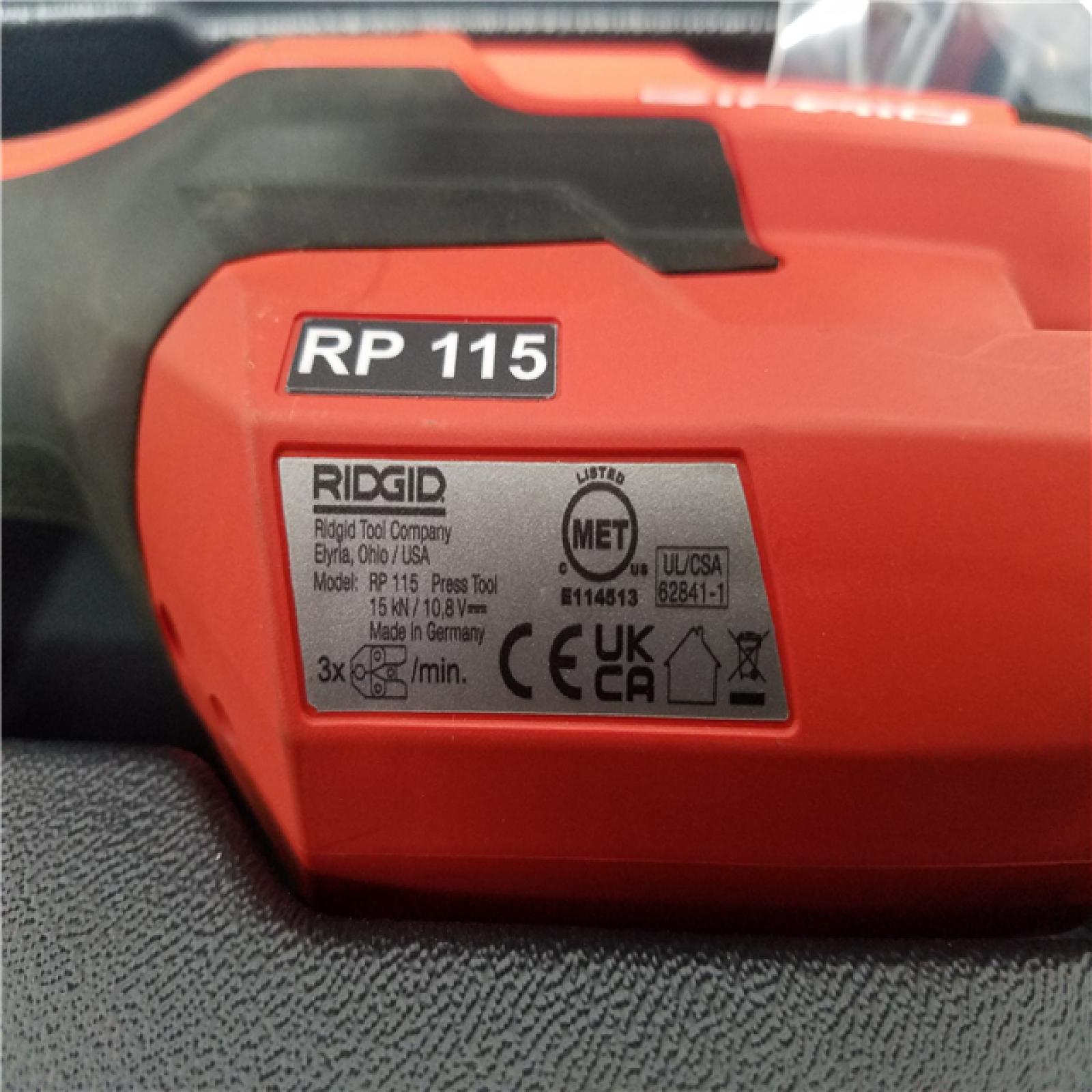 California NEW Ridgid RP115 Mini Press Tool Kit