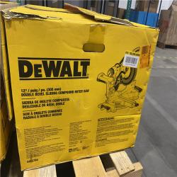 As-Is- DEWALT 15 Amp Corded 12 in. Double Bevel Sliding Compound Miter Saw