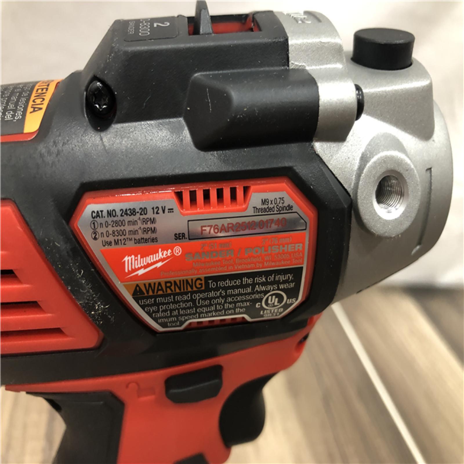 AS-IS Milwaukee 12V Lithium-Ion Cordless Variable Speed Polisher/Sander Kit