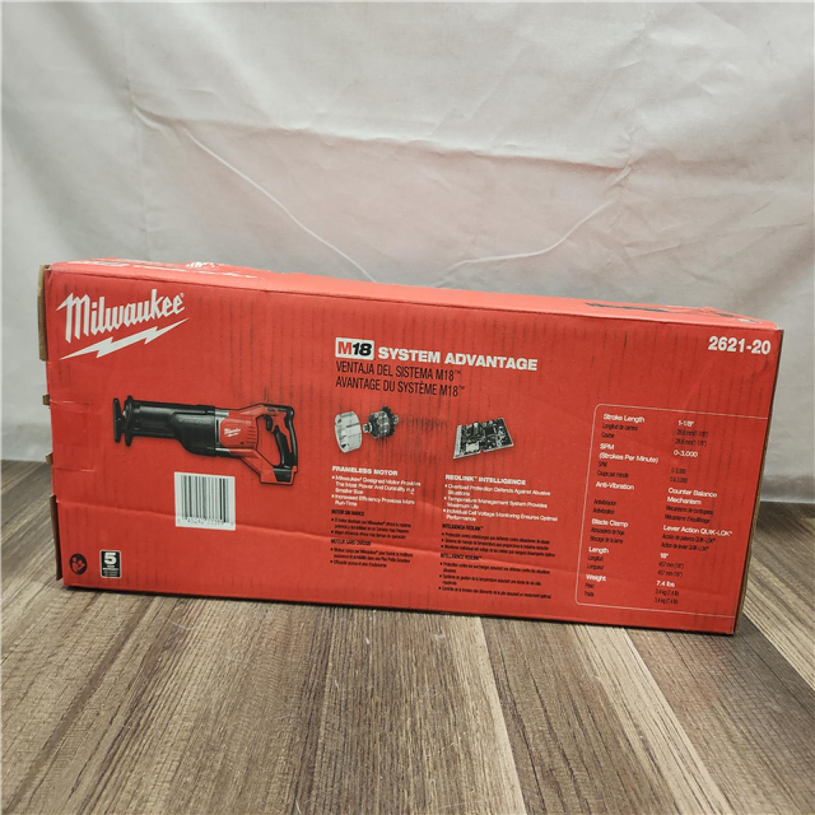 NEW- Milwaukee  M18 SAWZALL Lithium-Ion Cordless Reciprocating Saw (Tool Only)