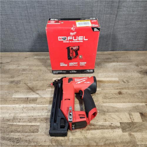 HOUSTON LOCATION - AS-IS (APPEARS LIKE NEW) Milwaukee  FUEL 12-Volt Lithium-Ion Brushless Cordless 18-Gauge 1-1/2 in. Compact Brad Nailer (Tool Only)