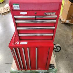 Phoenix AS-IS Husky Tool Storage 27 in. W x 18 in. D Standard Duty Red Rolling Tool Chest Combo (2-Chests)