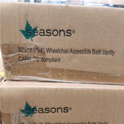 Phoenix Location NEW Seasons 30x18.5x4 Wheel Chair Accessible Bath Vanity Pallet (11 Boxes)