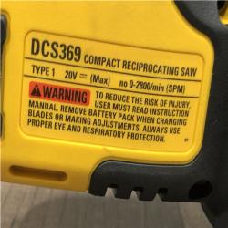 AS-IS DEWALT ATOMIC 20V MAX Cordless Brushless Compact Reciprocating Saw (Tool Only)
