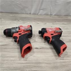 AS-IS Milwaukee 3497-22 12V Hammer Drill and Impact Driver Combo Kit