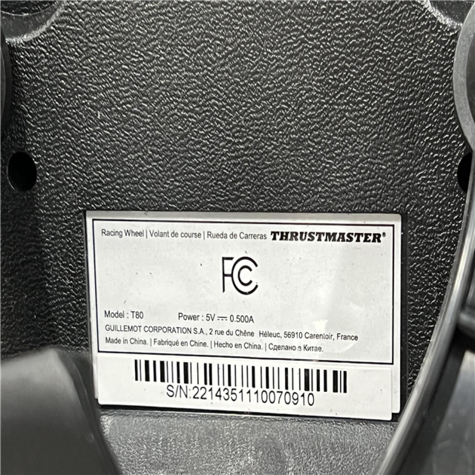 AS-IS Thrustmaster USB T80 Racing Wheel (PS4/PS3) for Playstation 4