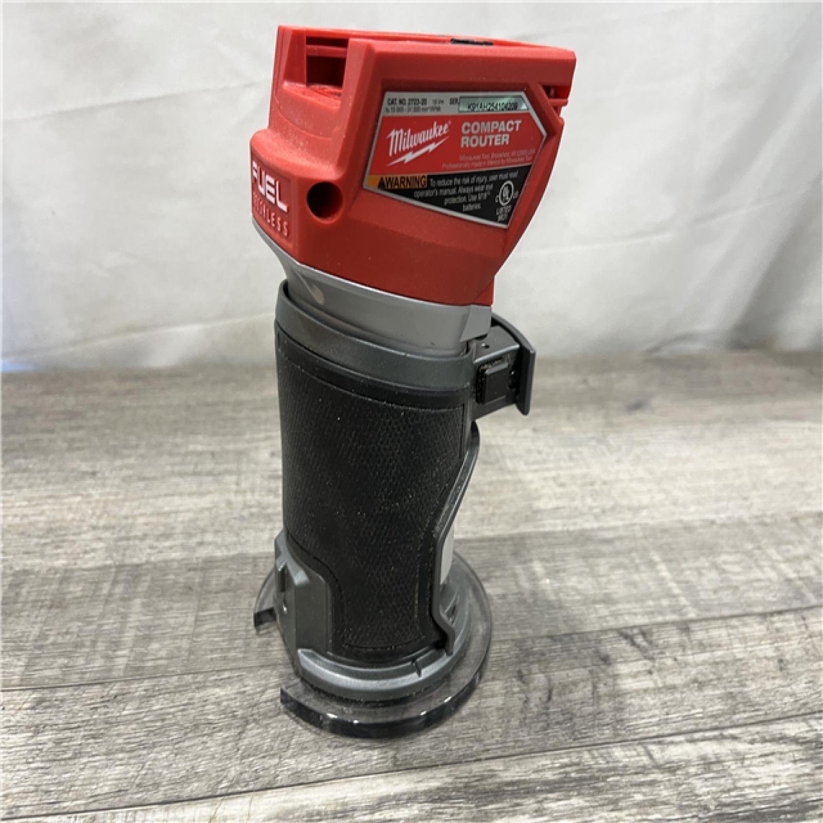 AS-IS Milwaukee FUEL 18V Lithium-Ion Brushless Cordless Compact Router (Tool-Only)