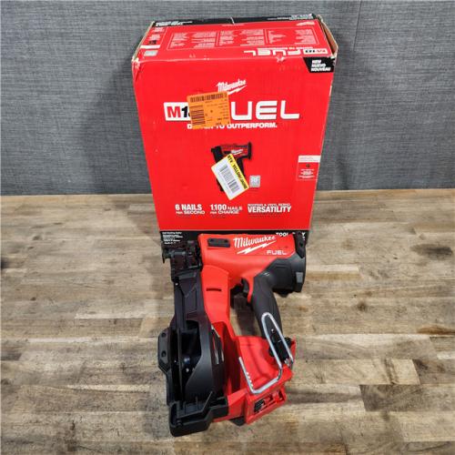 HOUSTON LOCATION - AS-IS Milwaukee M18 FUEL 18-Volt Lithium-Ion Brushless Cordless Coil Roofing Nailer (Tool Only)