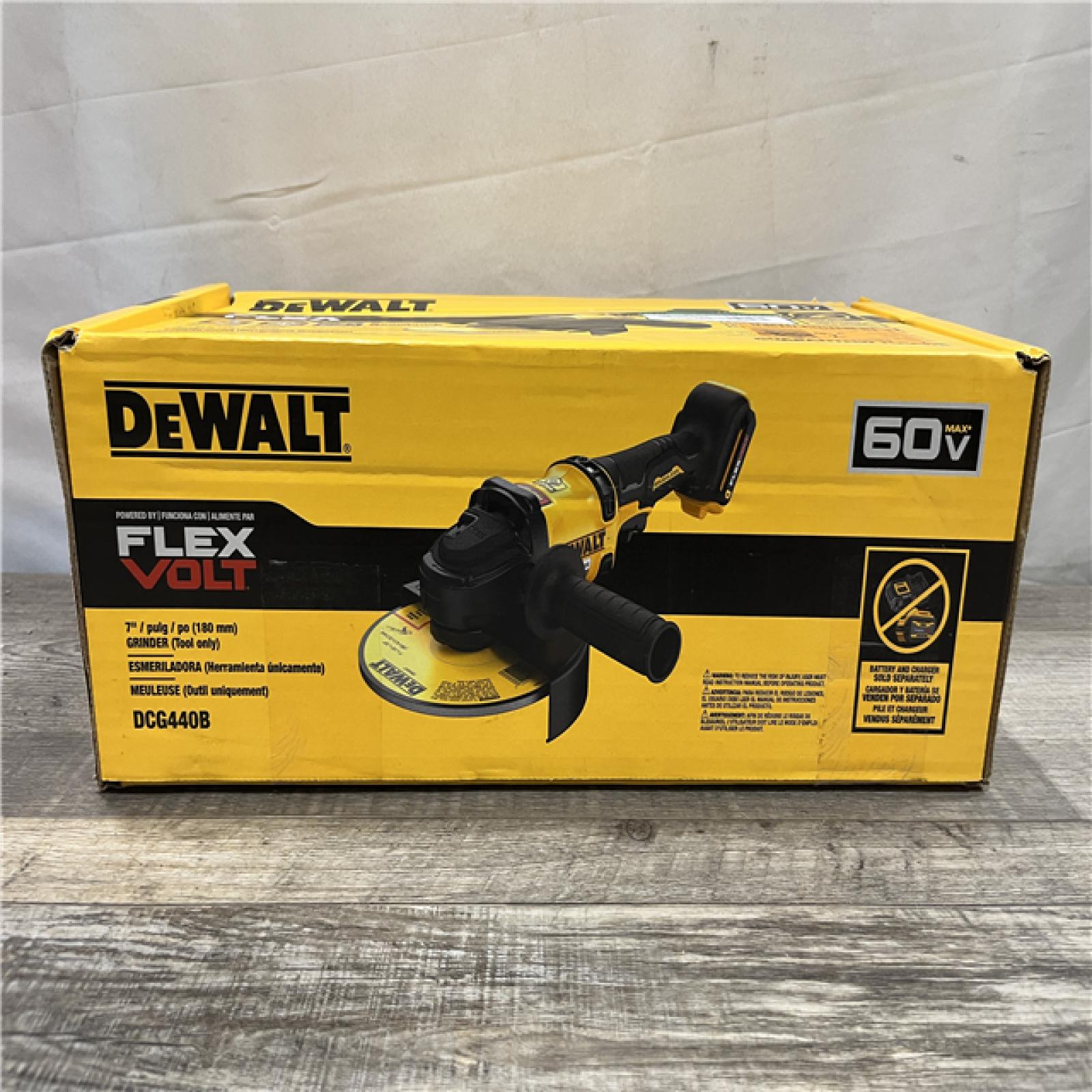 NEW - DEWALT FLEXVOLT 60V Cordless 7 in. Angle Grinder (Tool-Only)