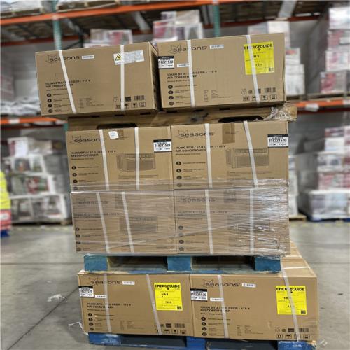 DALLAS LOCATION- SEASONS 10 000 BTU AIR CONDITIONER PALLET-(16 UNITS)