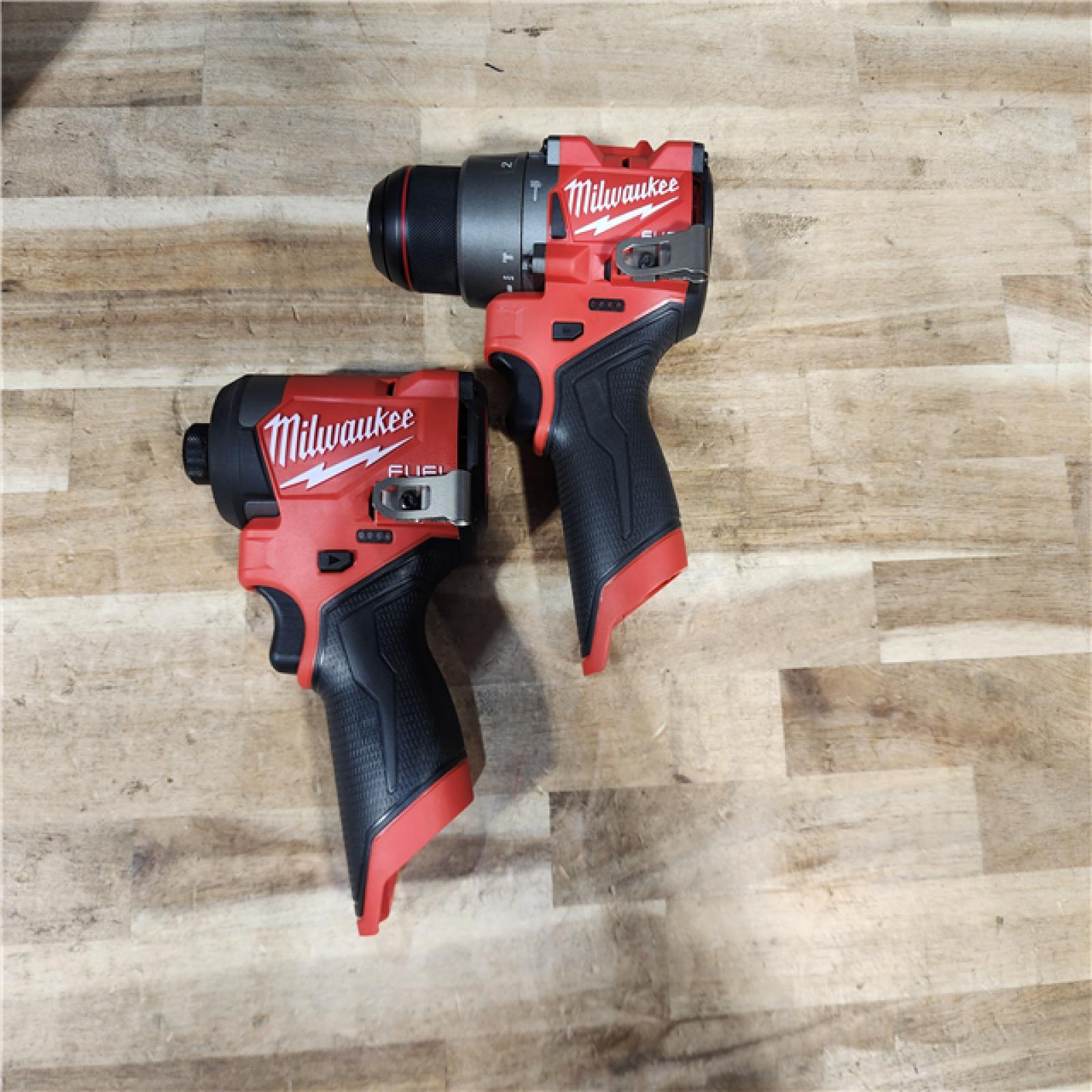 HOUSTON LOCATION - AS-IS (APPEARS LIKE NEW) Milwaukee FUEL 12-Volt Lithium-Ion Brushless Cordless Hammer Drill and Impact Driver Combo Kit