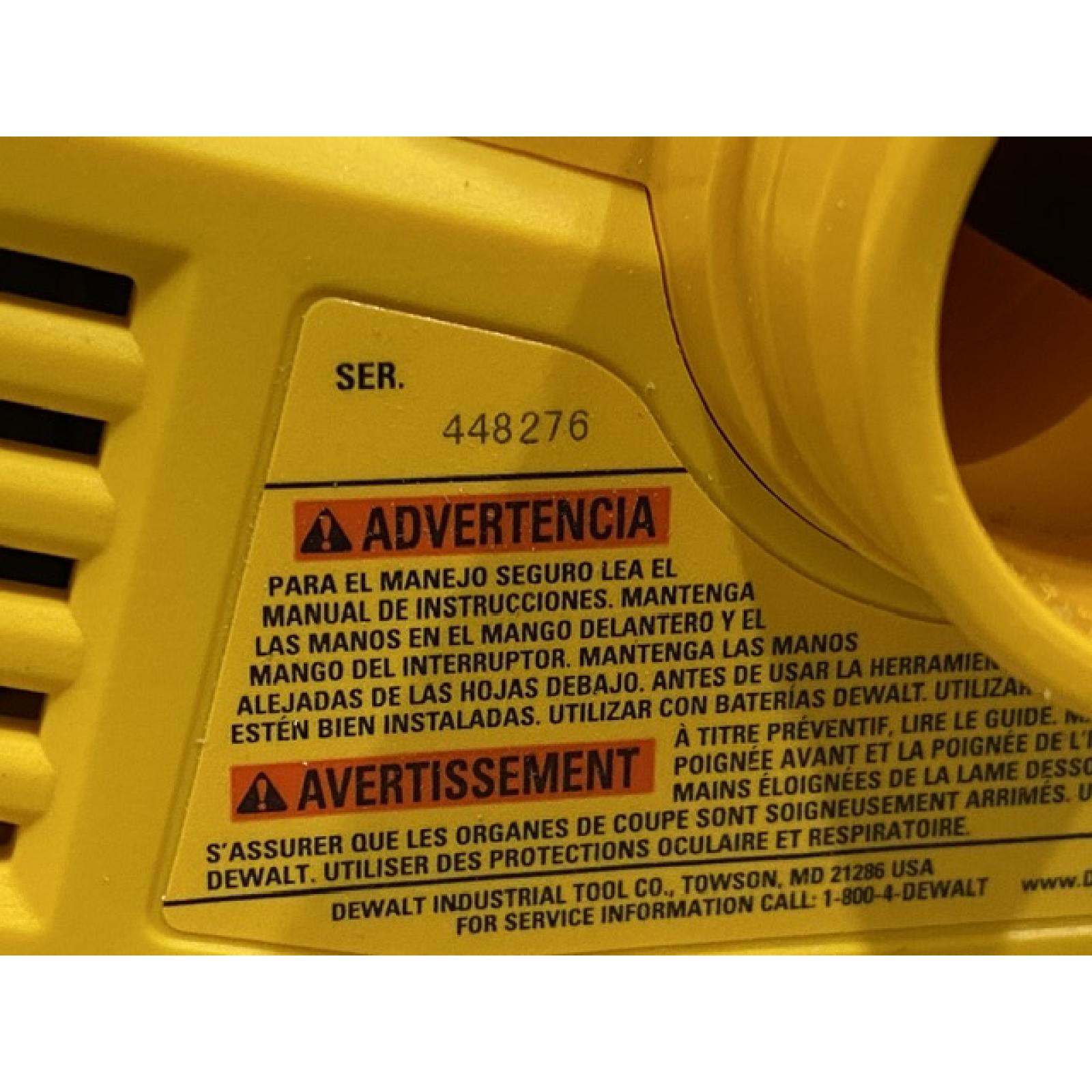 AS-IS DEWALT 20V MAX XR Cordless Brushless 3-1/4 in. Planer (Tool Only)