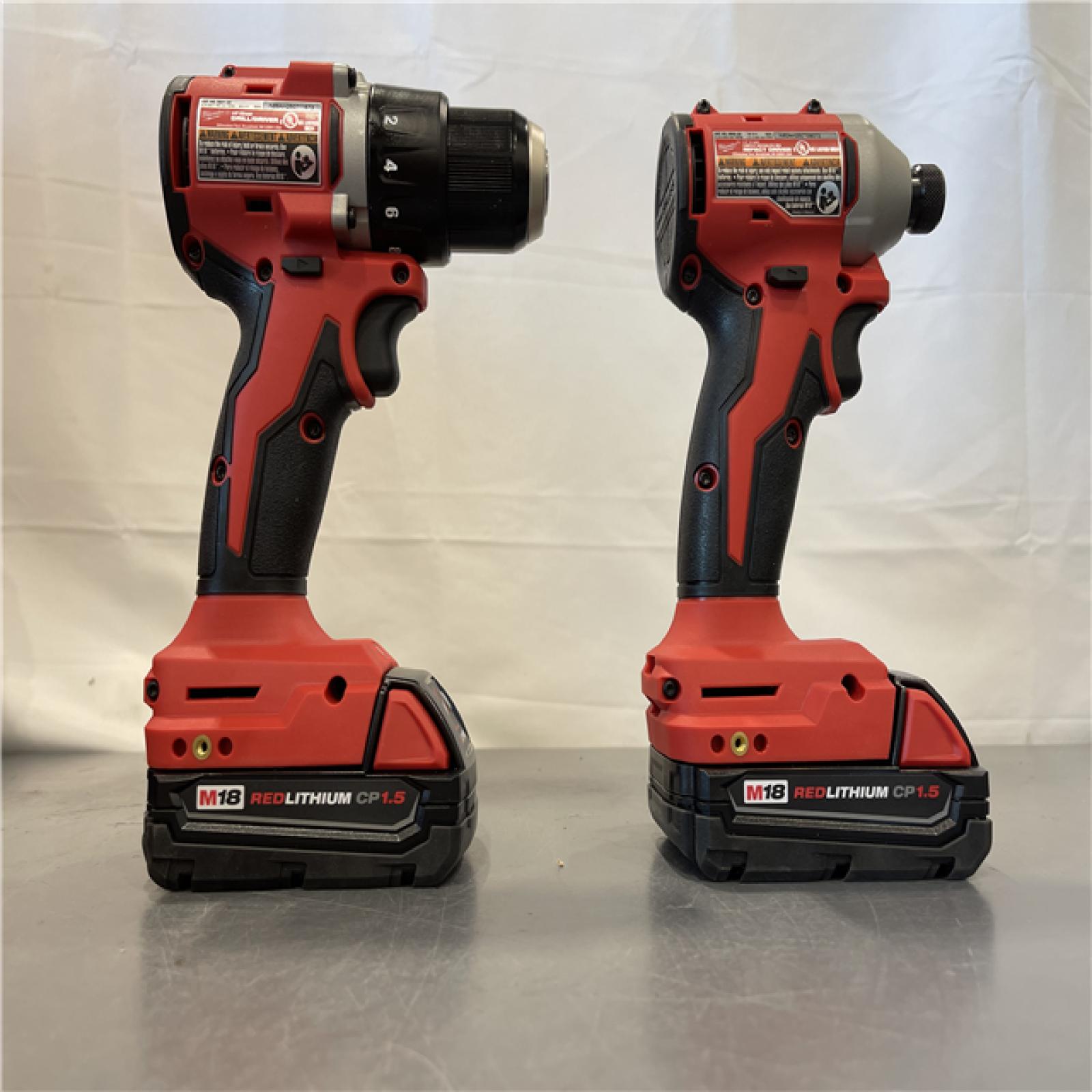 AS-IS - Milwaukee M18 Compact Brushless 2-Tool Combo Kit