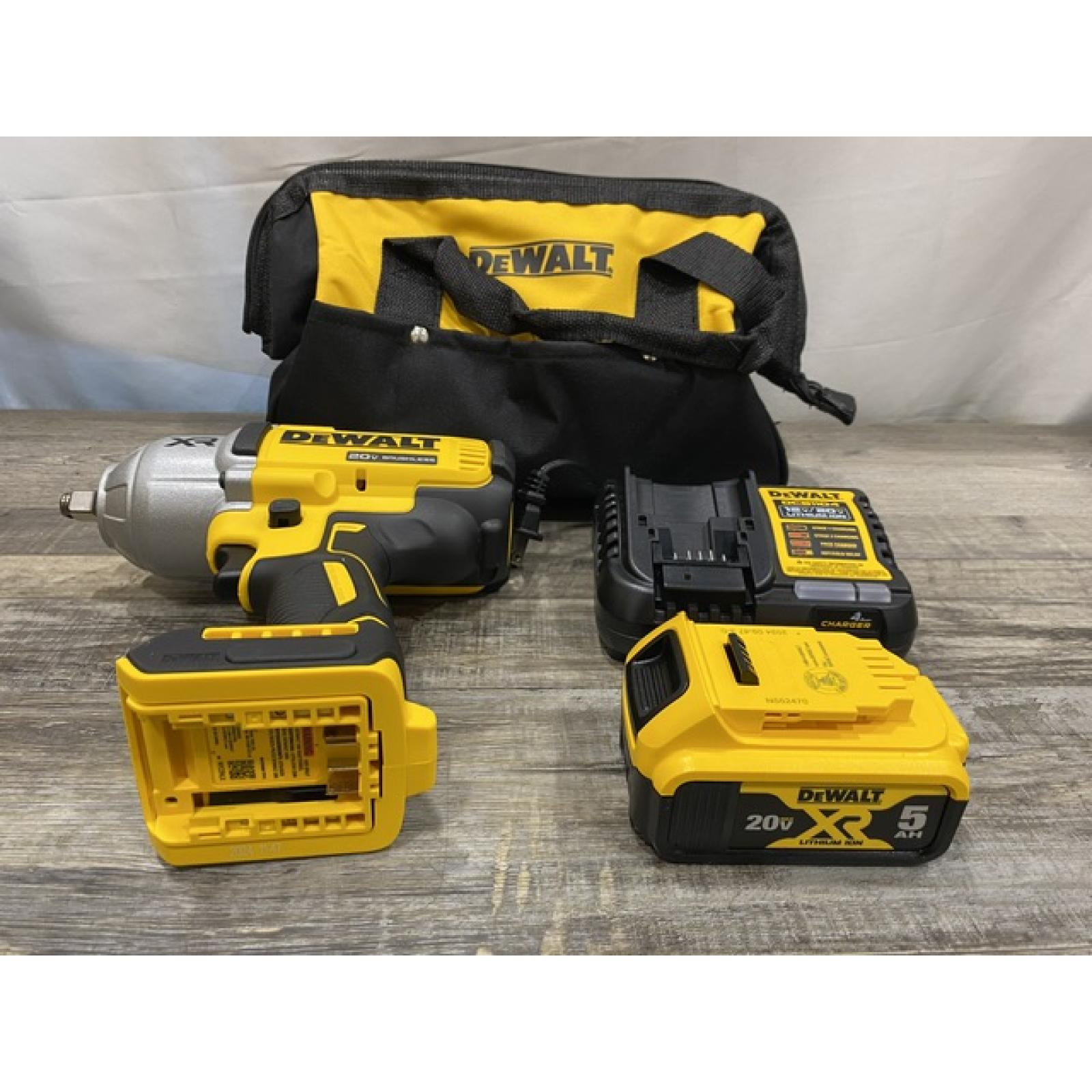AS-IS DEWALT 20V MAX Lithium-Ion Cordless 1/2 in. Impact Wrench Kit