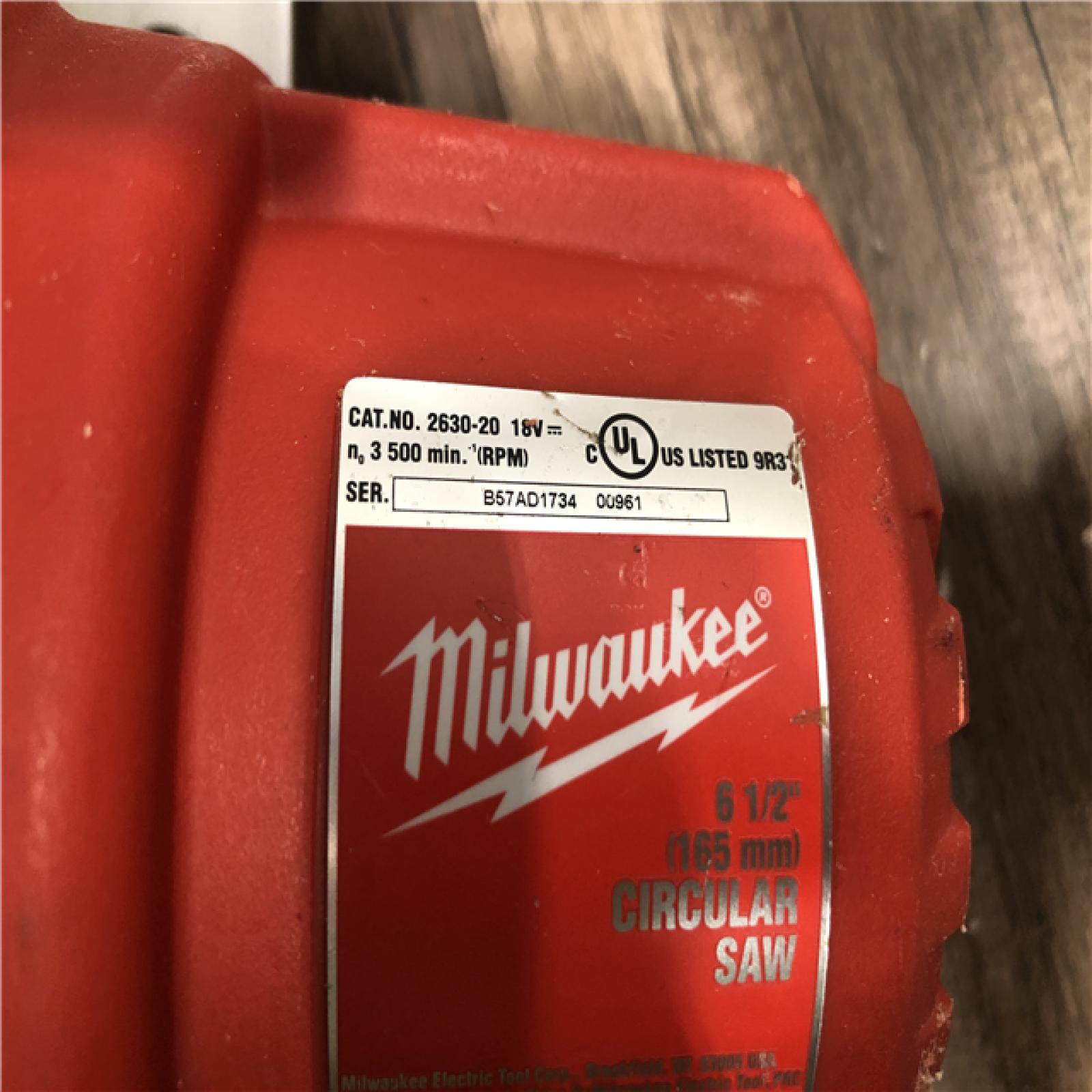 AS-IS Milwaukee 18V Lithium-Ion Cordless 6-1/2 in. Circular Saw (Tool-Only)