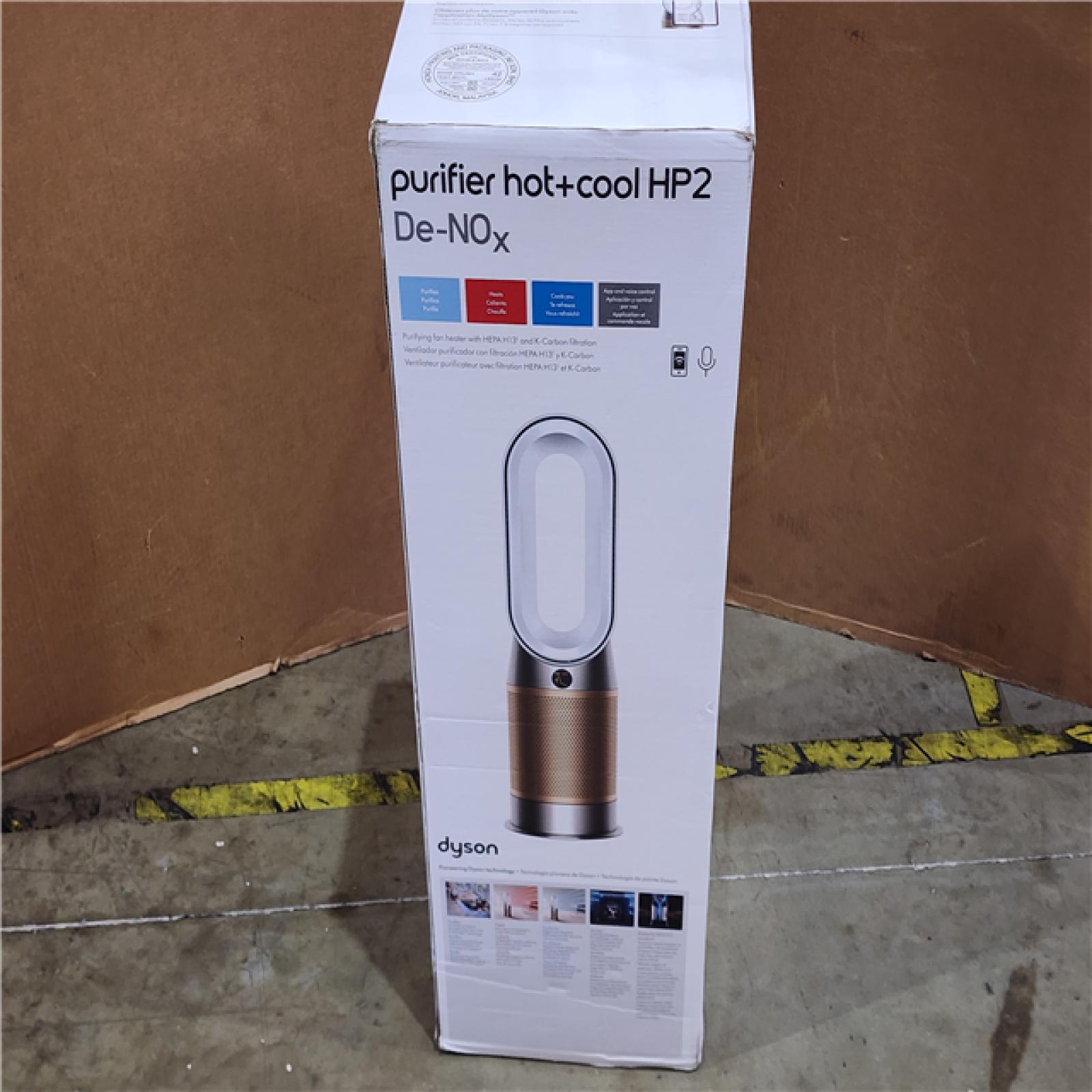 HOUSTON LOCATION - AS-IS (APPEARS LIKE NEW) DYSON 71 Sq. Ft. Combined HEPA+K-Carbon Filter in White/Gold Formaldehyde Heater and Fan
