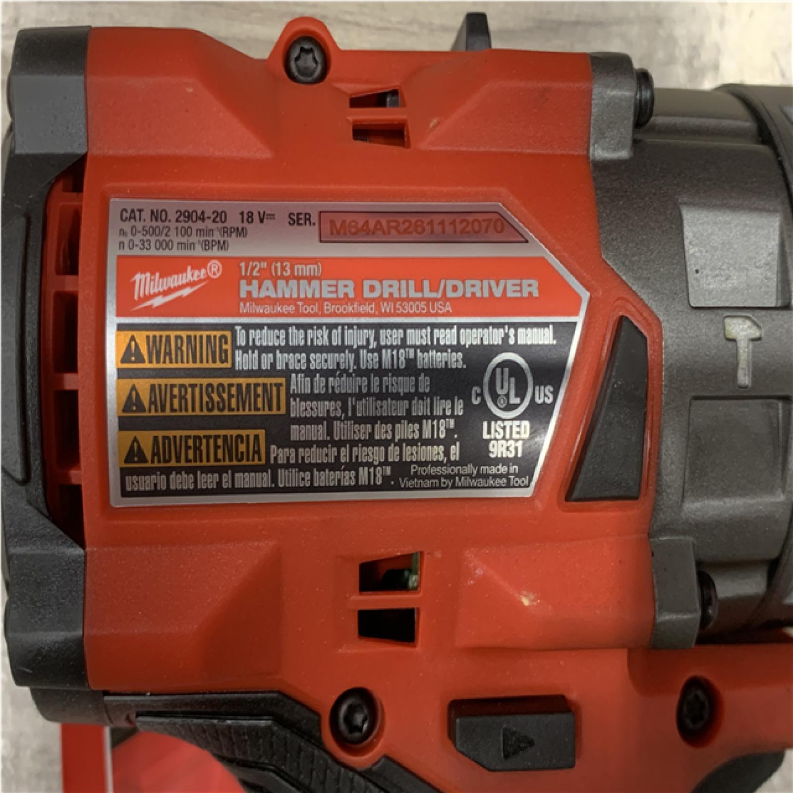 AS-IS Milwaukee FUEL 18V Lithium-Ion Brushless Cordless Hammer Drill and Impact Driver Combo Kit