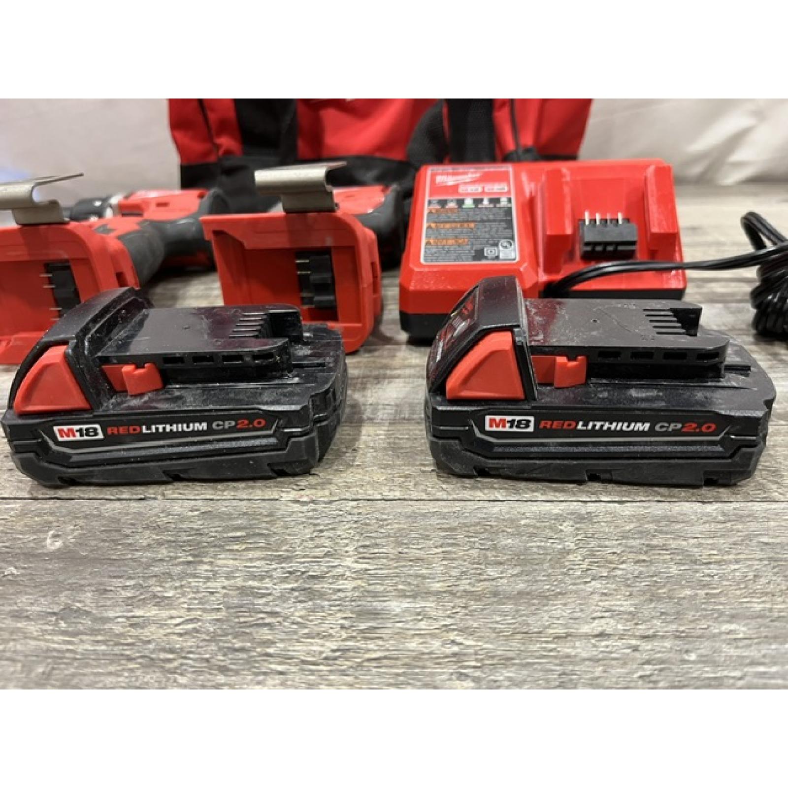 AS-IS Milwaukee 18V Lithium-Ion Brushless Cordless Compact Drill/Impact Combo Kit