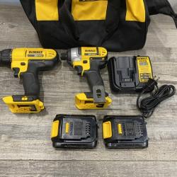 AS-IS DEWALT 20V MAX Cordless Drill/Impact 2 Tool Combo Kit