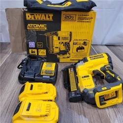 AS-IS  ATOMIC 20V MAX Lithium Ion Cordless 23 Gauge Pin Nailer Kit with 2.0Ah Battery and Charger
